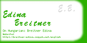 edina breitner business card